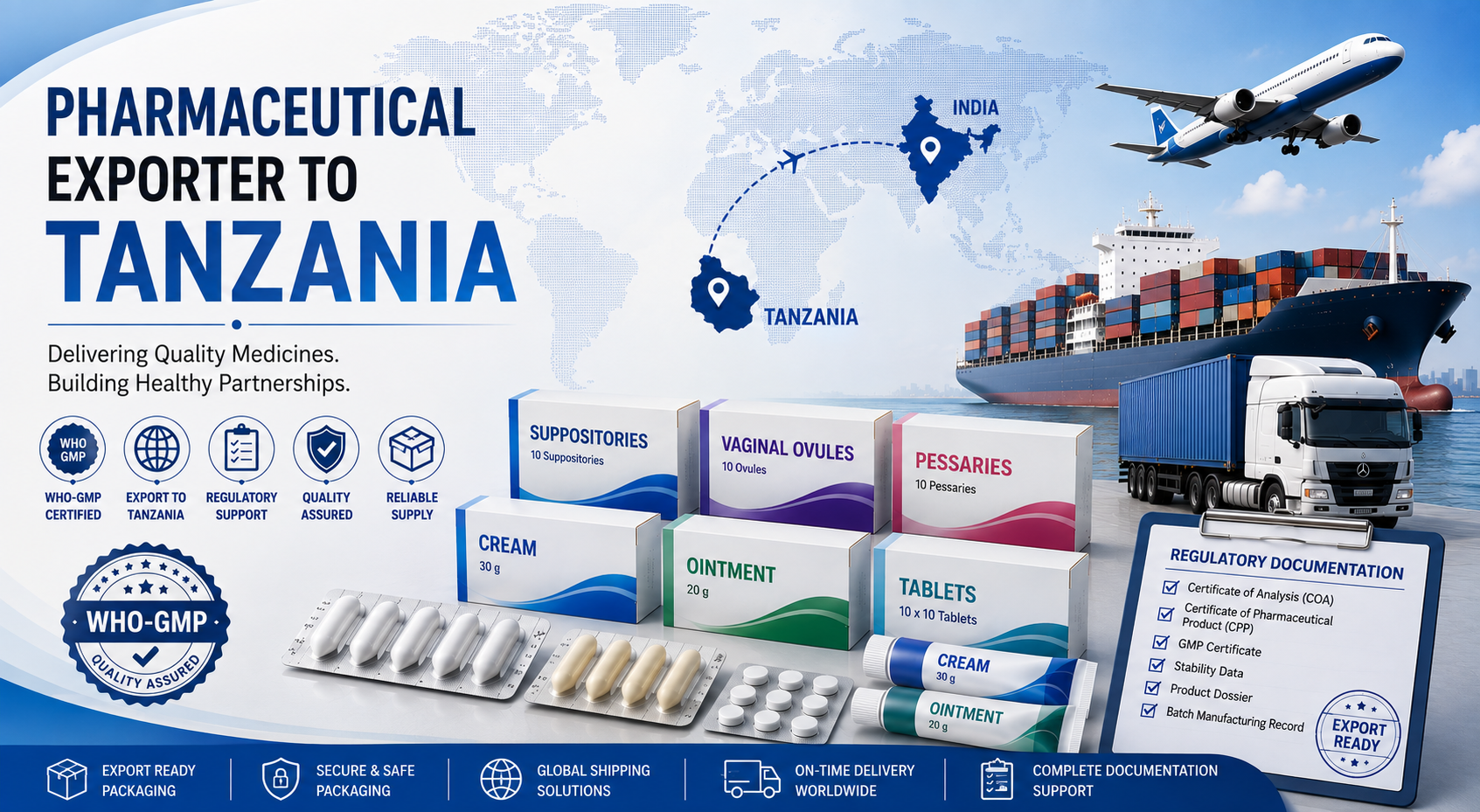 Pharmaceutical Exporter to Tanzania